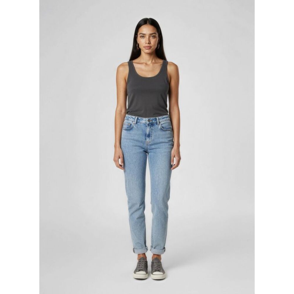 Dolce & Gabbana Blue Cotton Straight-Leg Women's Jeans